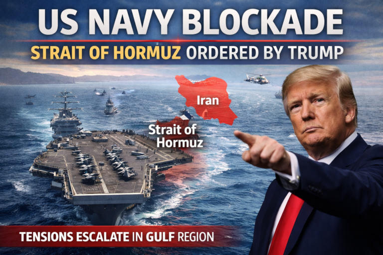 US Navy Blockade Strait of Hormuz Ordered by Trump